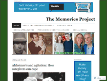 Tablet Screenshot of memoriesproject.com